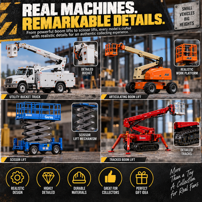🏗️24 Days of Aerial Work Vehicles Advent Calendar – 24 Unique Construction Equipment Miniatures