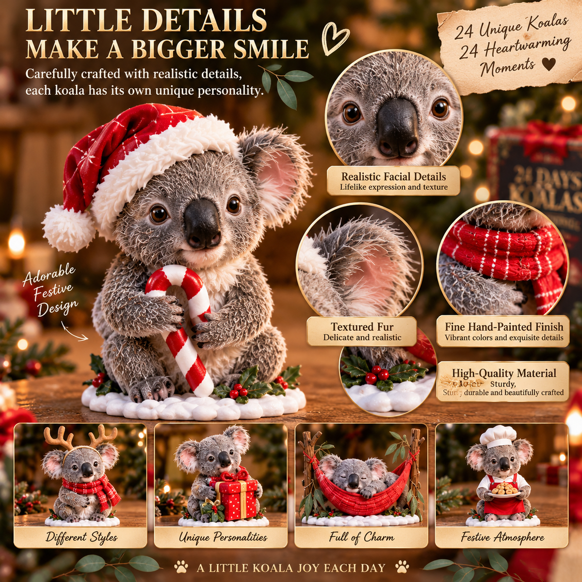 🐨 Ready for 24 Days of Cuteness? 🎄 2026 Koala Christmas Advent Calendar – 24 Adorable Surprises!