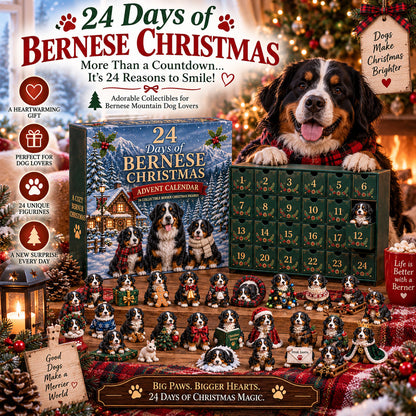 🐾 Ready for 24 Days of Berner Happiness?! 🎄 2026 Bernese Mountain Dog Advent Calendar – 24 Fluffy Christmas Surprises!