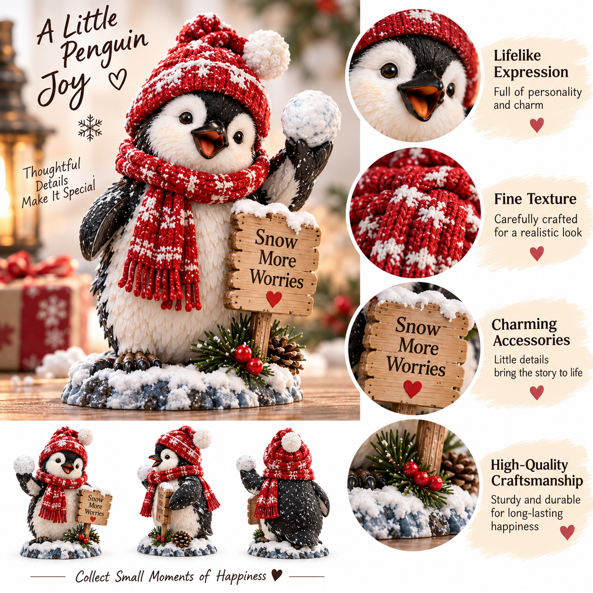 24 Days of Penguins Advent Calendar – 24 Unique Penguin Figurines | Christmas Countdown Gift