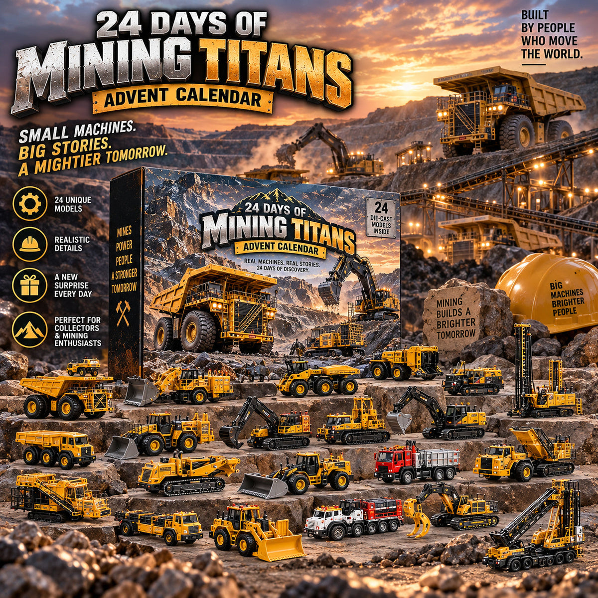 ⛏️ Ready to Unleash the Mining Giants?! 🚜 2026 Mining Titans Advent Calendar – 24 Days of Heavy-Duty Discovery!