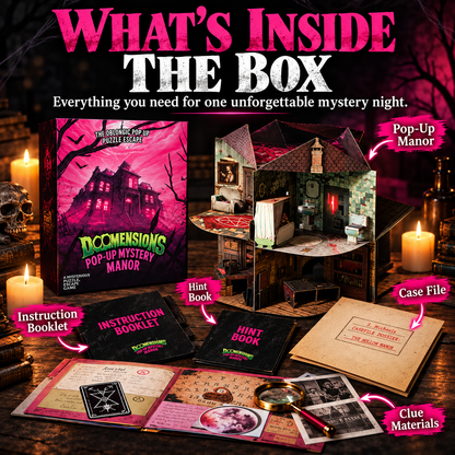 🎲 Flash Sale 50% OFF –3D Pop-Up Mystery Manor – Immersive Murder Mystery Puzzle Game