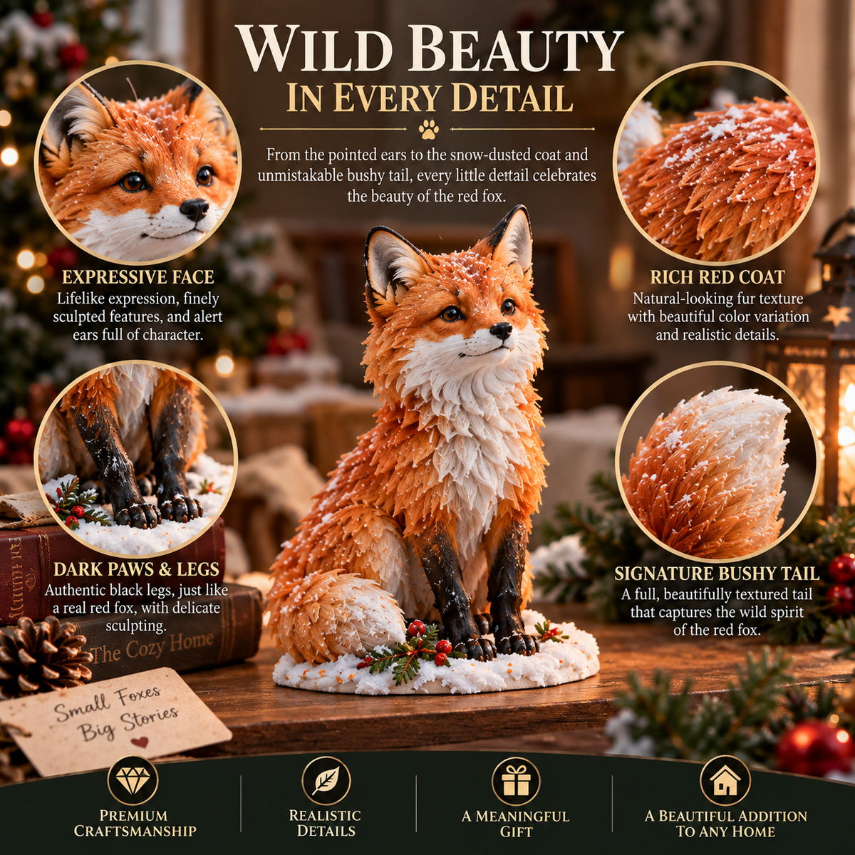 24 Days of Red Foxes – A Little Winter Forest to Discover 🦊❄️