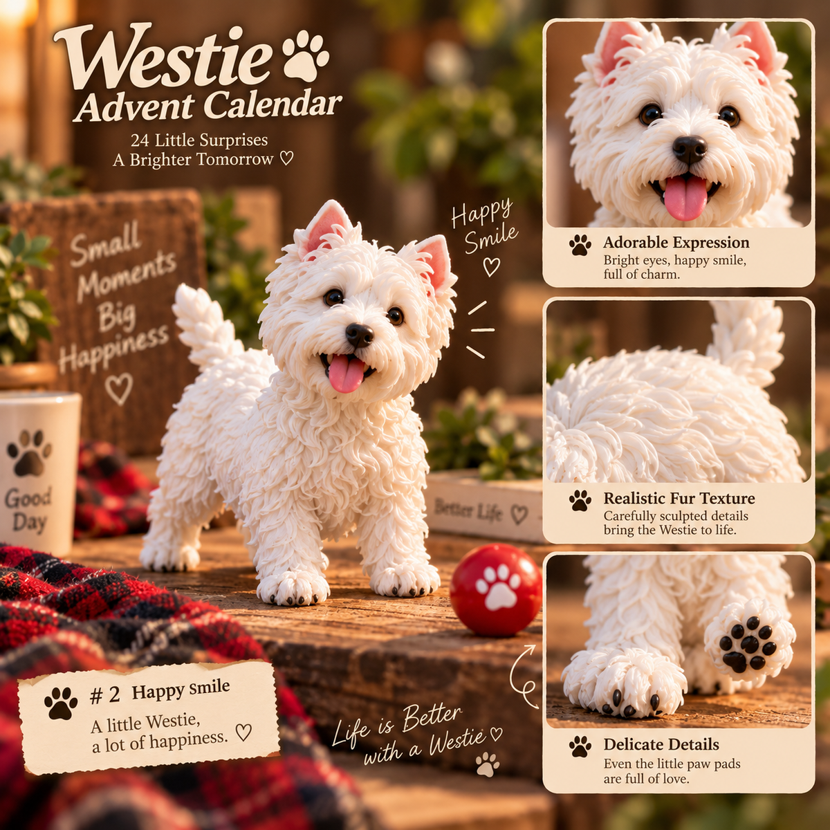 🐾 24 Days of Westies — 24 Little Personalities, One Big Love