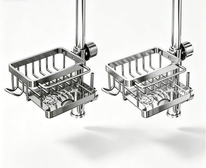 Faucet Drainer Basket – No-Drill Sink Organizer - Style 7