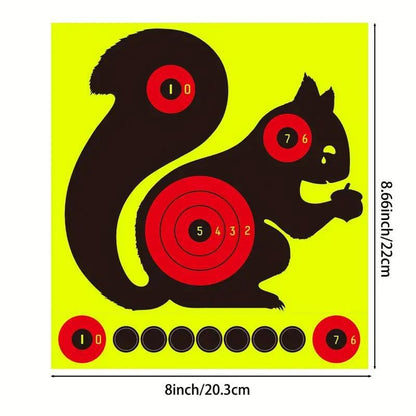 8x8 Inch Self-Adhesive Target Stickers  – Quick Peel & Stick Shooting Paper
