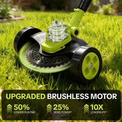 3-in-1 Cordless String Trimmer, Edger & Mini Mower – 2 Batteries Included
