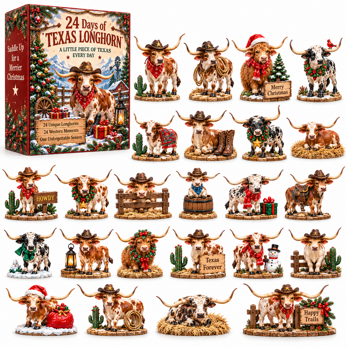 🤠⭐ More Than Christmas — 24 Texas Longhorn Collectibles for Every Cowboy Heart