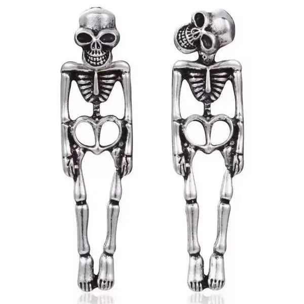 💀Halloween Skeleton Skull Earrings for Women Spooky Cosplay