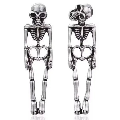 💀Halloween Skeleton Skull Earrings for Women Spooky Cosplay