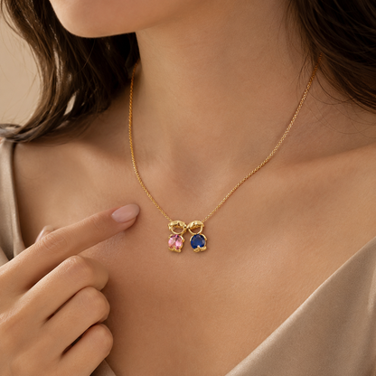 Mom and children necklace