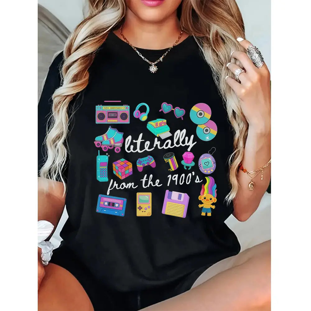 Literally From The 1900s Shirt Funny Retro 90s Tee