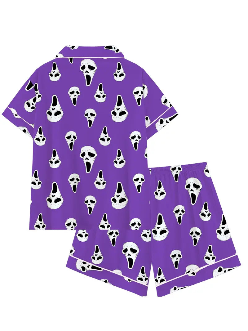 Horror Mask Pajamas Set