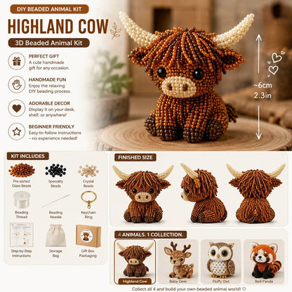 HOT🧵✨ Tiny 3D Beaded Animal DIY Kit