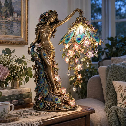 🦋✨ Enchanted Butterfly Garden Lady Lamp – Illuminated Floral Sculpture 🌸💡