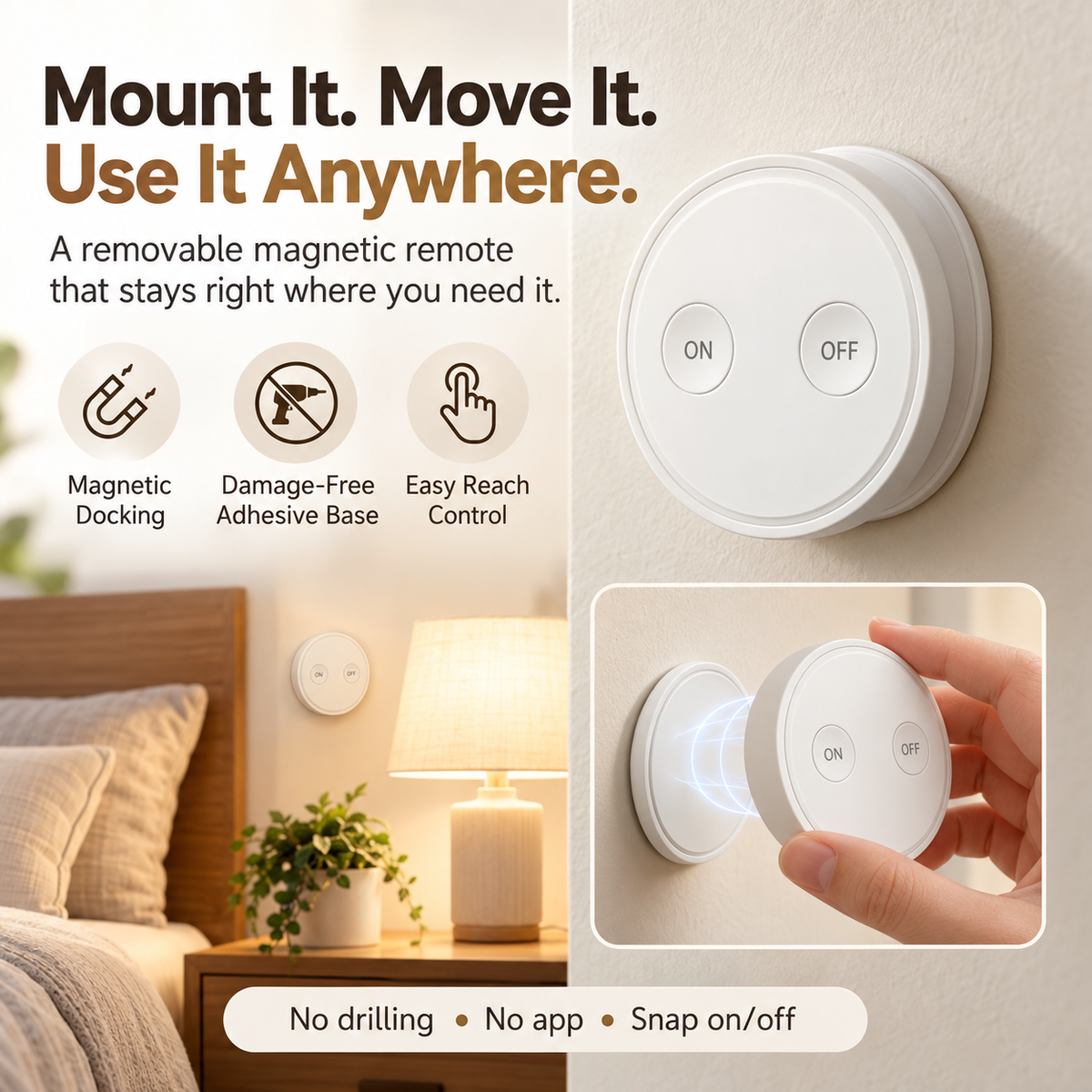 🎄 Wireless Christmas Tree Light Switch – One-Touch Remote Control ✨