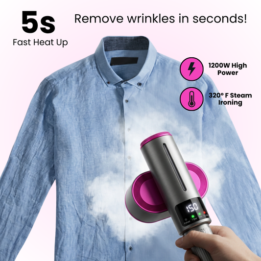🔥LAST DAY- 50% OFF – Portable Clothes Steamer Removes Wrinkles in Just 5 Seconds