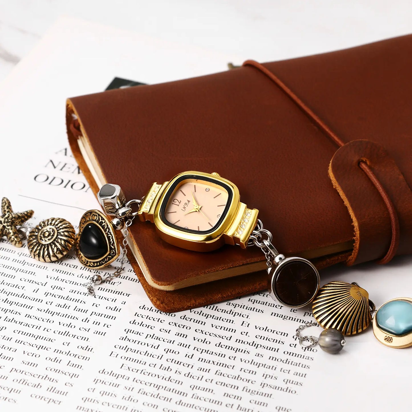 Ocean Charm Necklace Watch