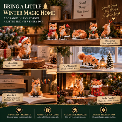 24 Days of Red Foxes – A Little Winter Forest to Discover 🦊❄️