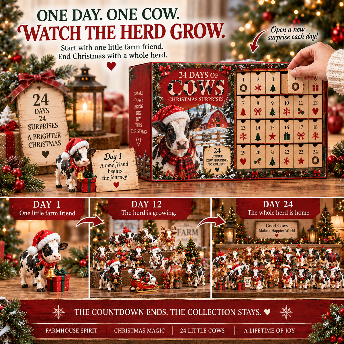 24 Days of Farmhouse Christmas – A Cow Lover’s Holiday Collection🐄❤️