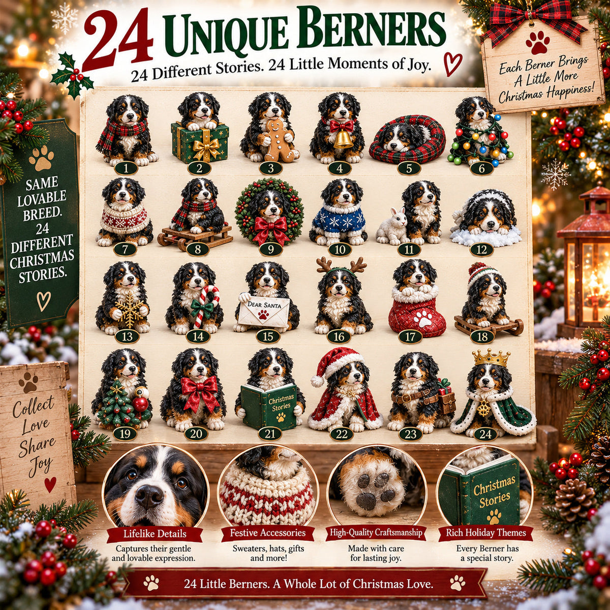 🐾 Ready for 24 Days of Berner Happiness?! 🎄 2026 Bernese Mountain Dog Advent Calendar – 24 Fluffy Christmas Surprises!