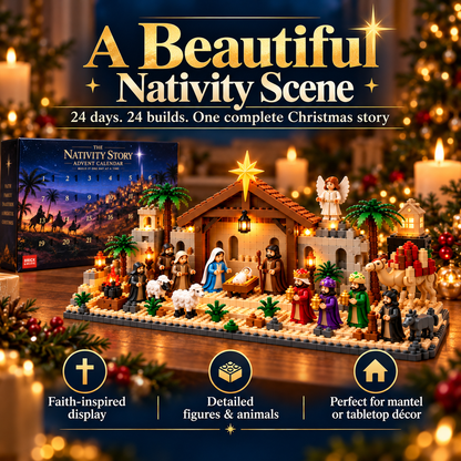 🎄 Nativity Building Advent Calendar | 24 Daily Builds to Create a Complete Christmas Scene 🧱