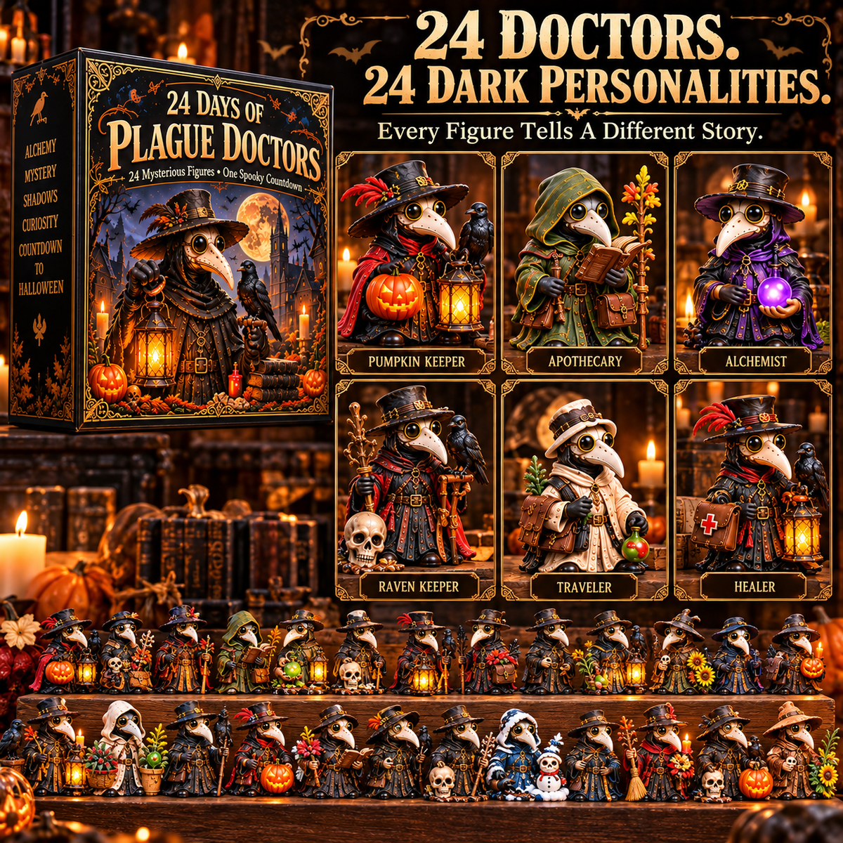 🦇 24 Days of Plague Doctors Advent Calendar