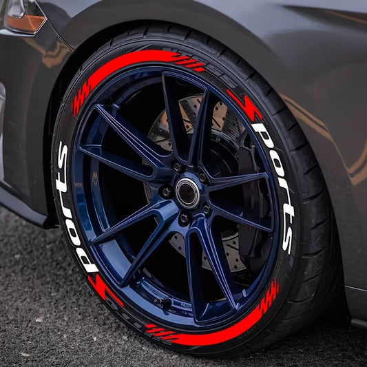 3D Racing Tire Lettering Kit-Suitable for cars and motorcycles