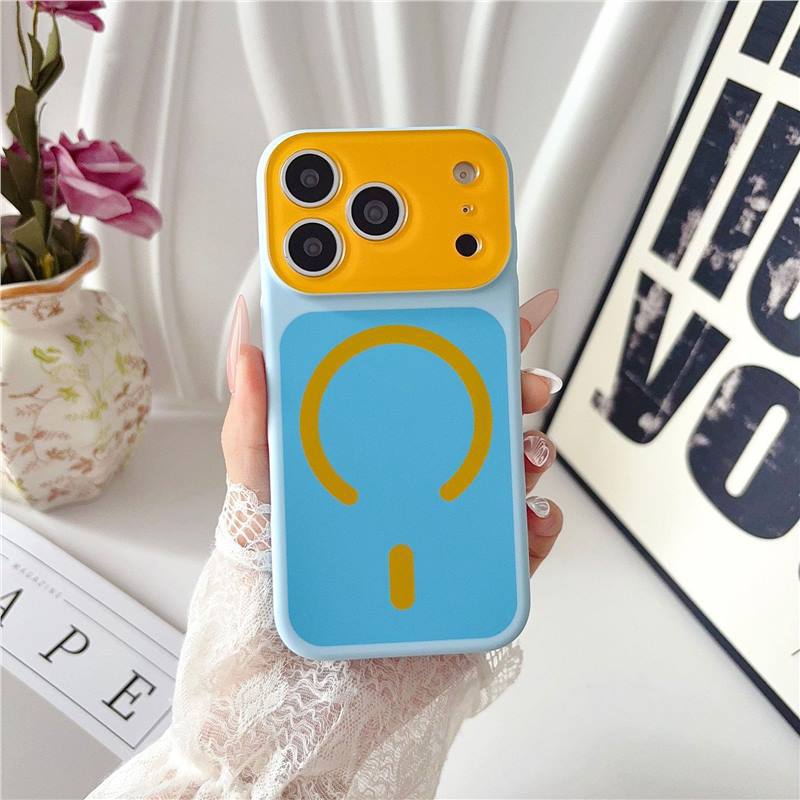 🌈Dopamine Color Block Magnetic Phone Case for iPhone Pro Max