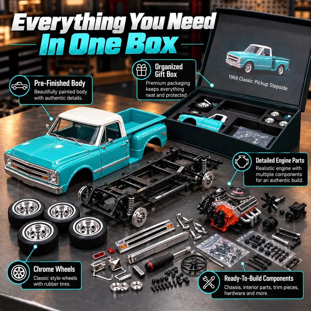 Model Kit – Premium Classic Truck Gift for Collectors & Hobbyists 🏆