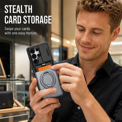 2-in-1 Shockproof Phone Case with Hidden Card Holder
