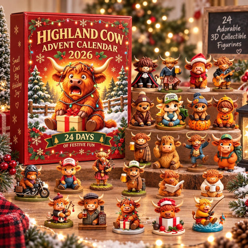 🎄🐮Highland Cow Advent Calendar 2026-3D Model