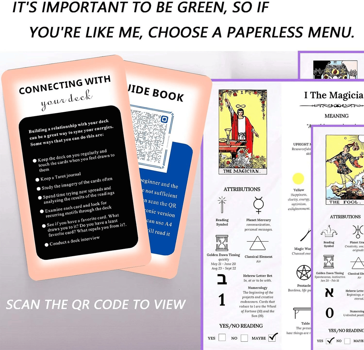 🔮Tarot Learning Set💜beginner friendly Divination Tools📔Essential Tarot Kit for Beginners✨