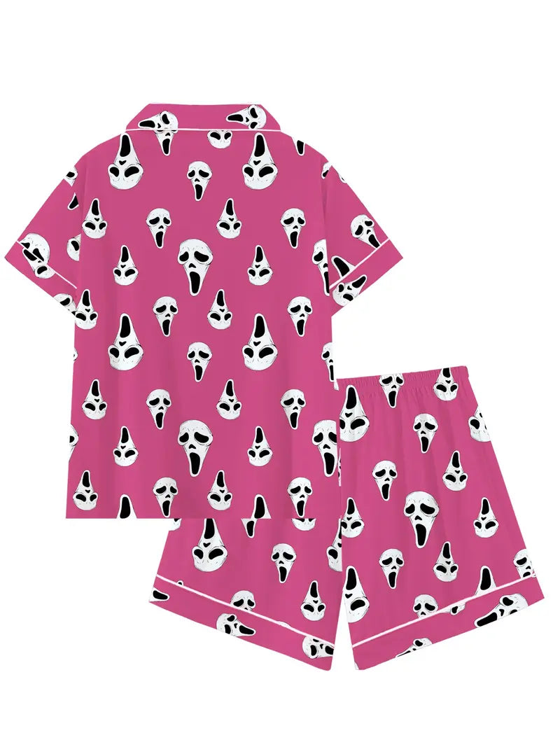 Horror Mask Pajamas Set