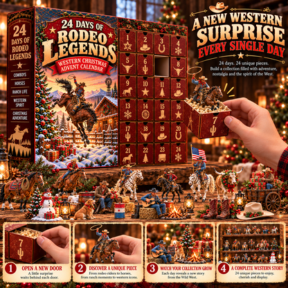 🌵 The Wild West Never Fades – 24-Day Cowboy & Horse Christmas Advent Calendar