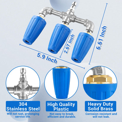 Turbo Nozzle Pressure Washer with 1/4 Quick Connect and 2.0 Orifice