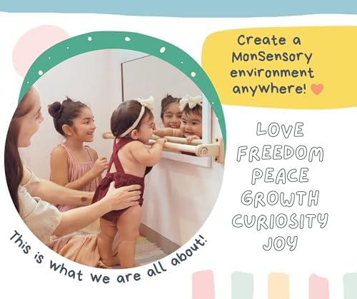 👶 32.5" Montessori Pull-Up Bar for Babies – Wall-Mounted Walking & Standing Support