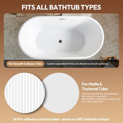 🛁 Bubble Bath Mat for Bathtub – Quiet Massage Mat with Heater🫧