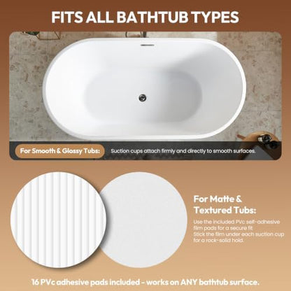 🛁 Bubble Bath Mat for Bathtub – Quiet Massage Mat with Heater🫧