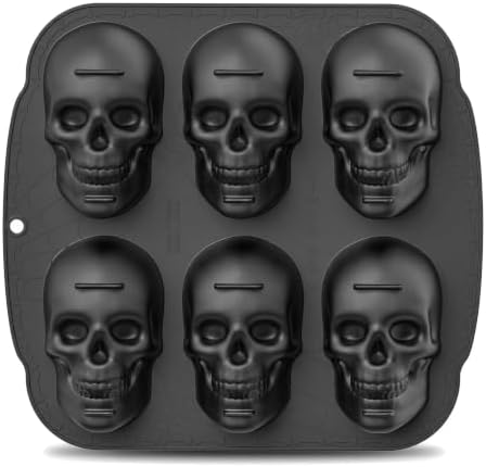 🔥LAST DAY 49% OFF -🎃 6-Cavity Skull Cake Mold 💀