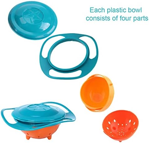 👶 Spill-Resistant Gyro Bowl for Toddlers