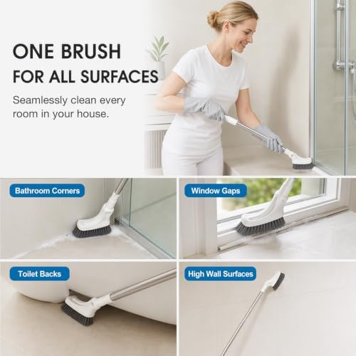 ✨Last Day 50% OFF🔥Multifunctional Extendable Long Handle Floor Scrub Brush