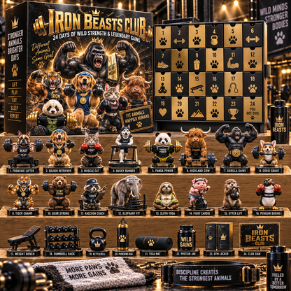 🏋️🐾 IRON BEASTS CLUB – 24 Days of Wild Gains, Big Personalities & Little Surprises