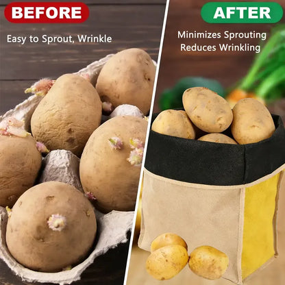 🥔 🔥 49% OFF | Reusable Self-Sealing Veggie Storage Bag – Potato & Onion Organizer