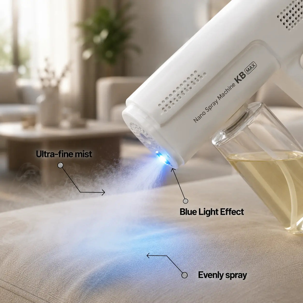 Blue Light Anti-Mite Probiotic Odor Eliminator Spray Gun