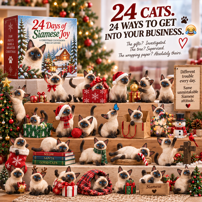💙 24 Days of Siamese Magic — 24 Blue-Eyed Personalities to Discover