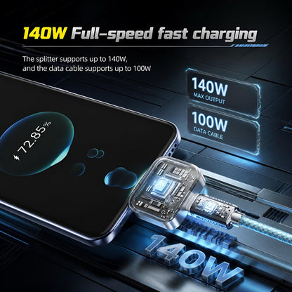 🔥Hot Sale 55% OFF ✨140W Type-C Physical-Disconnect Battery Guard - Auto & Self-Eject Charger
