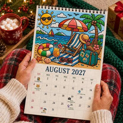 Color The Year 2027 Trace-By-Groove Creative Calendar - Image 10