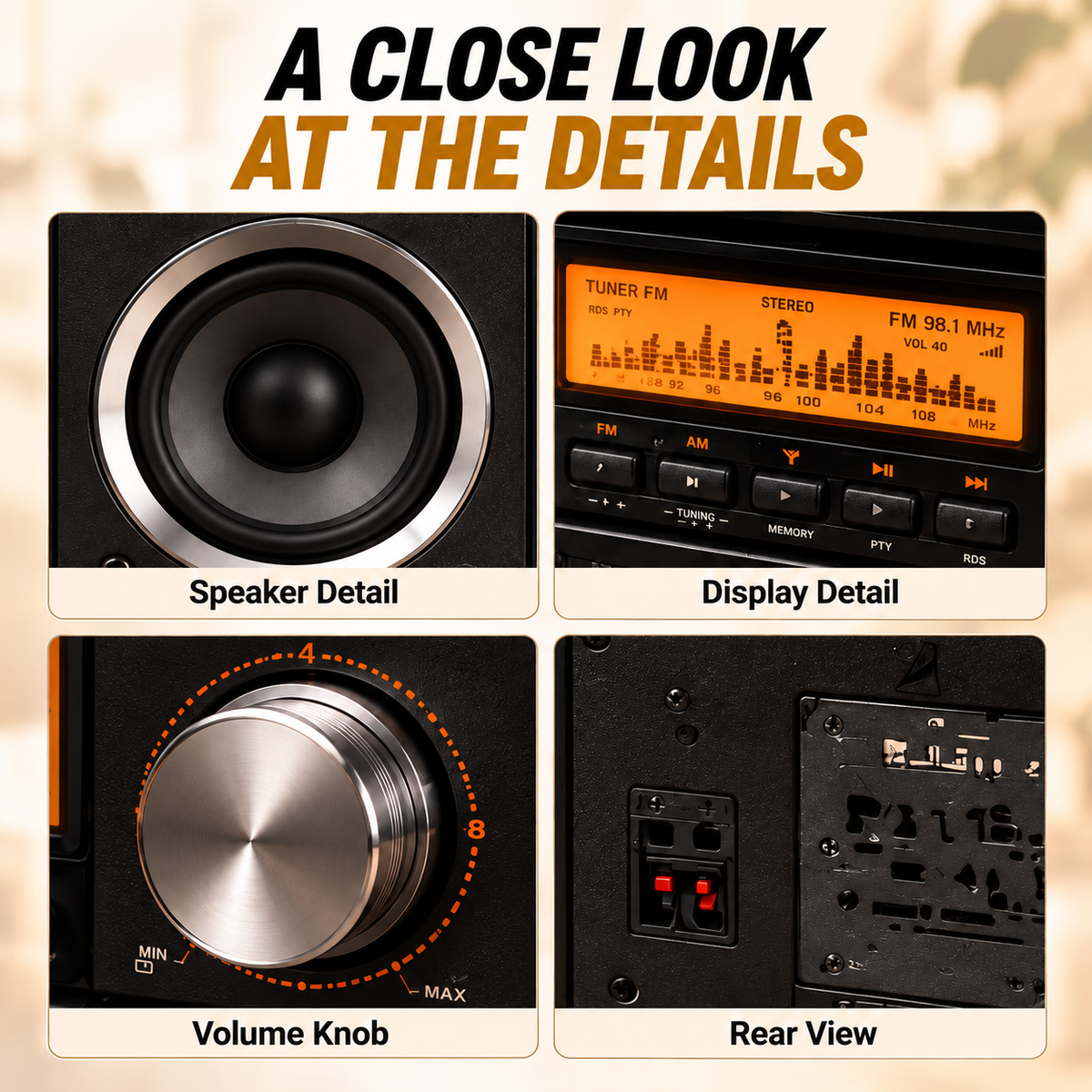 🎵📻 Pocket-Sized Hi-Fi | Retro Stereo Desktop Collectible