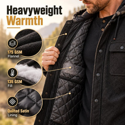 🔥❄️Mountain-Tested Warmth | Concealed Carry Hooded Flannel💥🔫(📦Buy 2 Free Shipping)